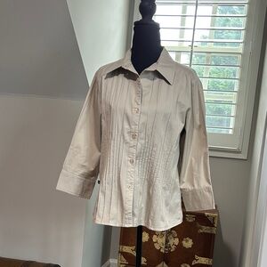 Allison Morgan Cream Button Down Shirt